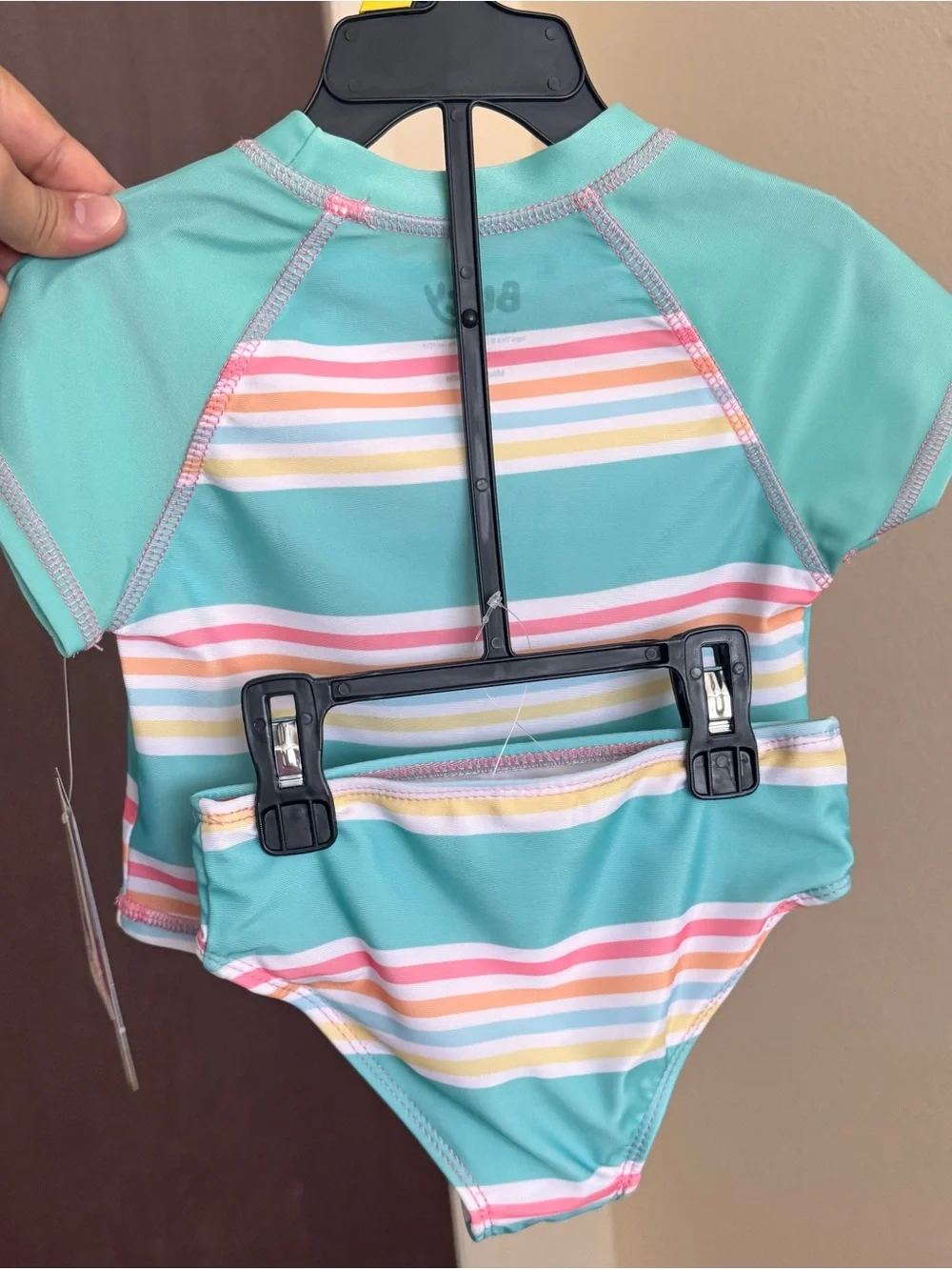 Character Toddler Girl Rash Guard Bikini Swimsuit Set, 2-Piece,18M